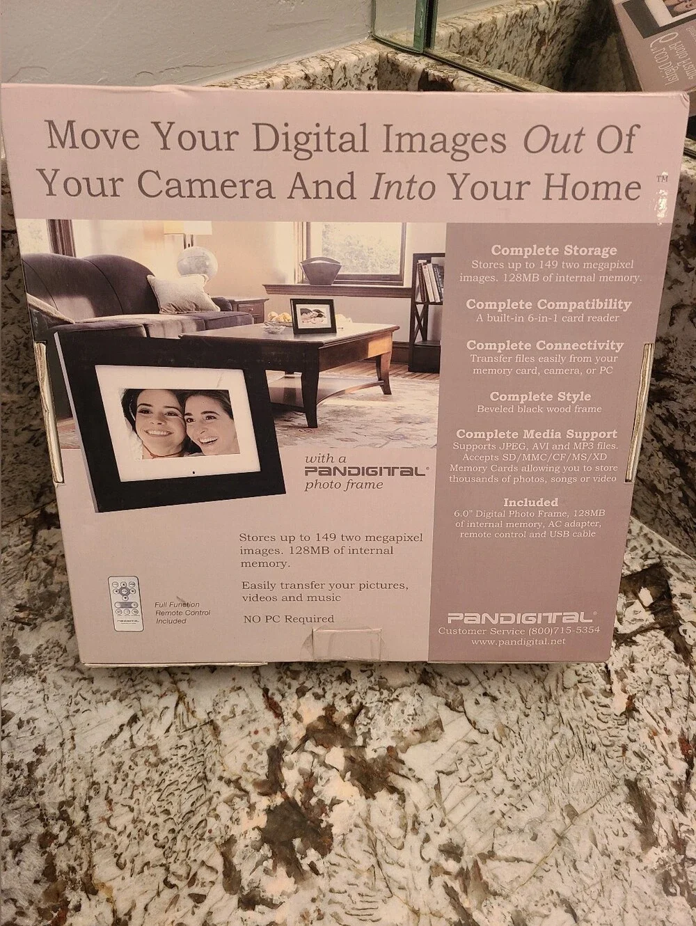 Pandigital 6-Inch LCD Digital Photo Frame - Black